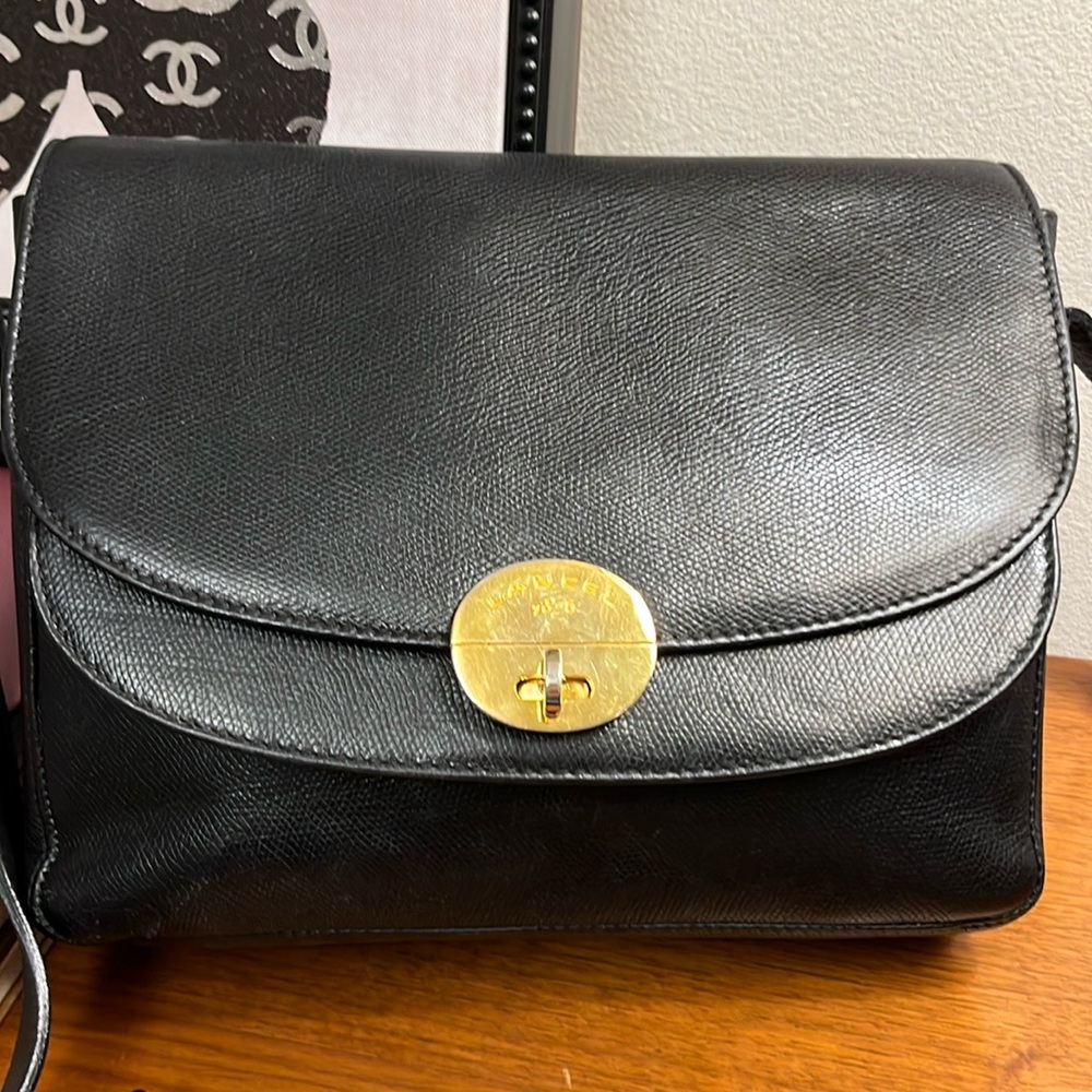 Lancel Bag Womens Leather Crossbody Black Luxury ITALY
